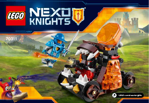 Instrukcja Lego set 70311 Nexo Knights Katapulta chaosu