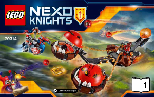 Manuale Lego set 70314 Nexo Knights Il carro caotico di Beast Master