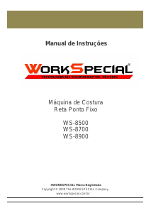 Manual WorkSpecial WS-8500 Máquina de costura