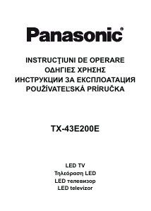 Manual Panasonic TX-43E200E Televizor LED