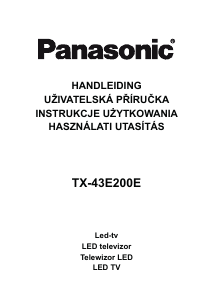 Használati útmutató Panasonic TX-43E200E LED-es televízió