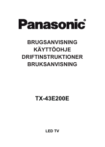 Brugsanvisning Panasonic TX-43E200E LED TV