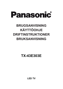 Käyttöohje Panasonic TX-43E303E LED-televisio