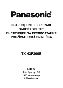 Návod Panasonic TX-43F300E LED televízor