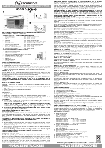 Manual de uso Schneider SCR-45 Radio
