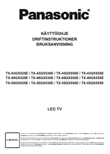 Käyttöohje Panasonic TX-43GX525E LED-televisio