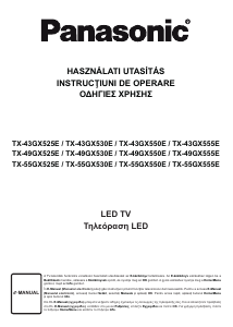 Használati útmutató Panasonic TX-43GX525E LED-es televízió