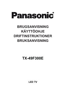 Käyttöohje Panasonic TX-49F300E LED-televisio