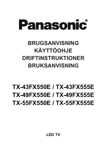 Käyttöohje Panasonic TX-49FX555E LED-televisio