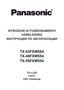 Manuale Panasonic TX-49FXW554 LED televisore