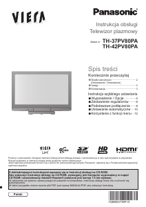 Instrukcja Panasonic TH-37PV80PA Viera Telewizor plazmowy