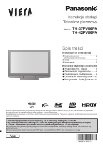 Instrukcja Panasonic TH-42PV80PA Viera Telewizor plazmowy