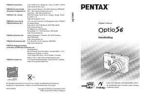 Handleiding Pentax Optio S6 Digitale camera