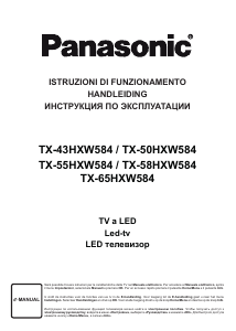 Manuale Panasonic TX-50HXW584 LED televisore