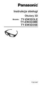 Instrukcja Panasonic TY-EW3D3ME Okulary 3D