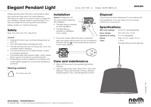 Handleiding North Light 36-1118 Elegant Lamp