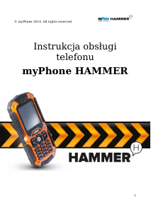 Instrukcja myPhone Hammer Telefon komórkowy