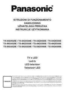 Manuál Panasonic TX-55GX525E LED televize