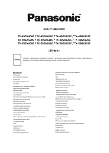 Kasutusjuhend Panasonic TX-55GX610E LED-teler