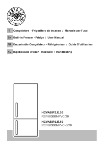 Mode d’emploi Bertazzoni REF603BBNPVC-S/20 Réfrigérateur combiné