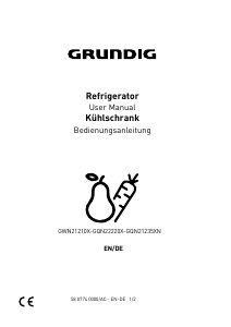Instrukcja Grundig GQN21235XN Lodówko-zamrażarka