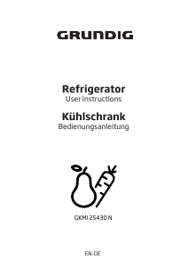Manual Grundig GKMI 25430 N Fridge-Freezer