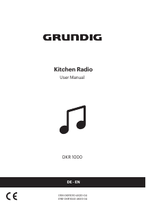 Bedienungsanleitung Grundig DKR 1000 BT DAB+ Radio