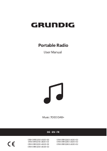 Manual Grundig Music 7000 DAB+ Radio