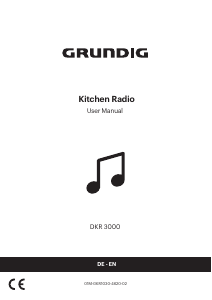 Bedienungsanleitung Grundig DKR 3000 BT DAB+ WEB Radio