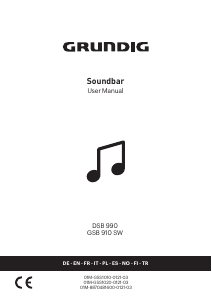 Mode d’emploi Grundig DSB 990 2.1 Haut-parleur