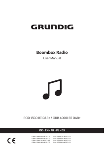 Handleiding Grundig GRB 4000 BT DAB+ Stereoset