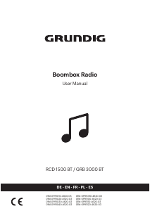 Handleiding Grundig GRB 3000 BT Stereoset