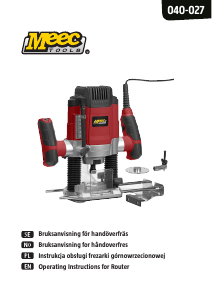 Manual Meec Tools 040-027 Plunge Router