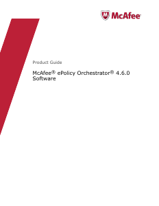 Manual McAfee ePolicy Orchestrator 4.6.0