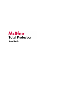 Handleiding McAfee Total Protection 2009