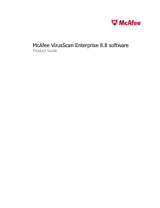 Manual McAfee VirusScan Enterprise 8.8