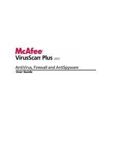 Handleiding McAfee VirusScan Plus 2007