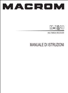 Manuale Macrom M-DL40 Autoradio