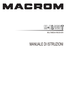 Manuale Macrom M-DL40BT Autoradio