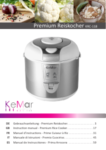 Manual KeMar KRC-118 Rice Cooker