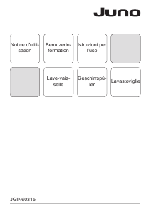 Manuale Juno JGIN60315 Lavastoviglie