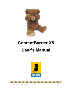 Handleiding Intego ContentBarrier X5