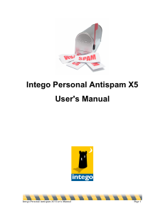 Handleiding Intego Personal Antispam X5