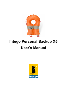 Manual Intego Personal Backup X5