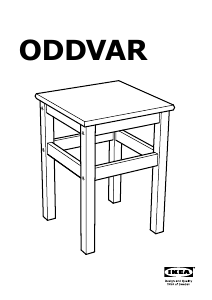 Manuál IKEA ODDVAR Stolička