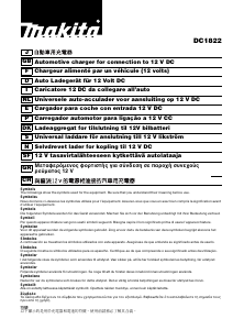 Manuale Makita DC1822 Caricabatterie