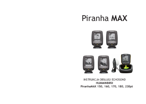 Instrukcja Humminbird PiranhaMAX 150 Echosond