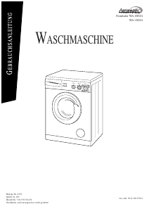 Bedienungsanleitung Hanseatic WA 1000/4 Waschmaschine