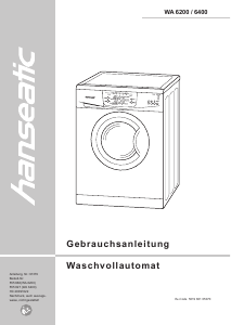 Bedienungsanleitung Hanseatic WA 6200 Waschmaschine