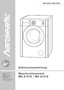 Bedienungsanleitung Hanseatic WA 61210 Waschmaschine